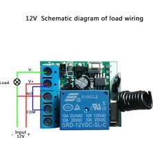 Kablosuz RF Uzaktan Kumandalı Röle Kartı 433 Mhz