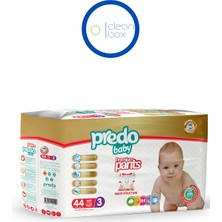 Predo Baby Premium Pants Külot Bezi 3 Numara (4-9kg) Mıdı 44 Adet