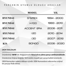 Alpha Auto Part Hyundai Starex, H100, I20, I30, Accent Era, Kia Bongo Için Pedal Lastiği