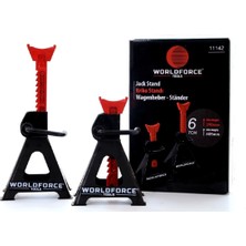  Worldforce 6 Ton Kriko Standı Araç Sehpası 2'li Set Araç Altı Sehpa Seti