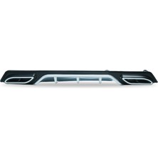 Fetih Oto Honda Civic Fc5 Arka Tampon Difüzör 2016 - 2021 Gri Renk