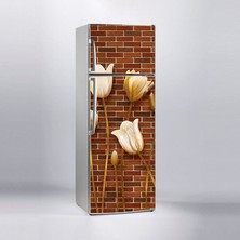 Sticker Art Buzdolabı Sticker Kaplama Dolap Kaplama Etiketi Duvar Altın Çiçekler