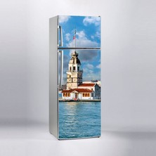 Sticker Art Buzdolabı Sticker Kaplama Dolap Kaplama Etiketi Kız Kulesi