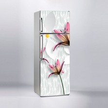 Sticker Art Buzdolabı Sticker Kaplama Dolap Kaplama Etiketi 3D Manolya