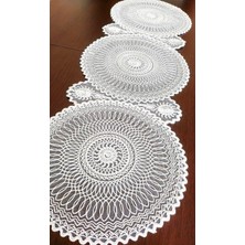Dilex Runner Masa Örtüsü  Amerikan Servis 37 x 115 cm Beyaz