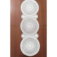Dilex Runner Masa Örtüsü  Amerikan Servis 37 x 115 cm Beyaz