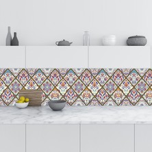 Sticker Art Mutfak Tezgah Arası Folyo Fayans Kaplama Folyosu Türk Osmanlı Motif 2 60 x 200  cm