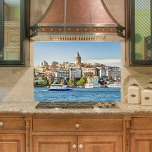 Sticker Art Mutfak Duvar Tezgah Arası Ocak Arkası Sticker Kaplama Istanbul Galata