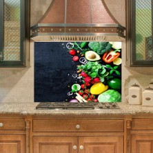 Sticker Art Mutfak Duvar Tezgah Arası Ocak Arkası Sticker Kaplama Taze Sebzeler