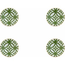 Porland Morocco Yeşil Ergonomik Çay Tabağı 12 cm 4'lü