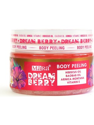 Mara Dreamberry Çilekli Vücut Peelingi 300 gr – Değerli Yağlarla Yumuşatan, Besleyen ve Nemlendiren Kadın Vücut Bakımı