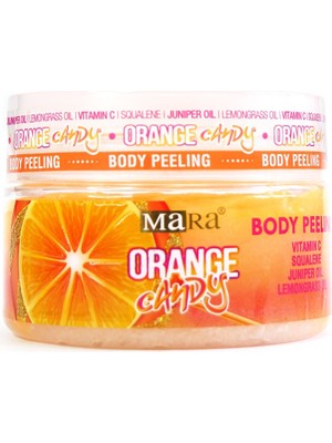Mara Orange Candy Değerli Yağlar Içeren Portakal Şekeri Vücut Peeling 300GR