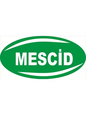 Baysan Yangın Siyah Beyaz Takımınızın Renklerinde Kısım Mescid Yazılı 15X30 cm B-29