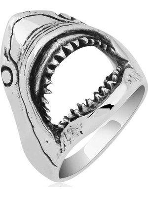 Modasilvers Gümüş Elif Vav Işlemeli Düz Kesim Turkuaz Taşlı Örgü Desen Erkek Yüzük