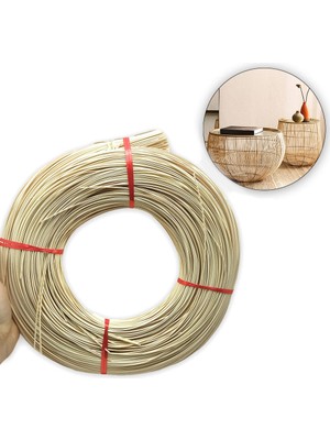 Hobizubi Rattan Doğal Bambu Çubuk 2KG - 2mm Örgü Rattan İp