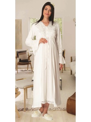 Carpediem La Rose Carpediem L.r. 1519 Ekru 4 Parça Lohusa Set