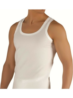 Güneş Beyaz Pamuklu Klasik Erkek Atlet