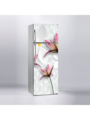 Sticker Art Buzdolabı Sticker Kaplama Dolap Kaplama Etiketi 3D Manolya