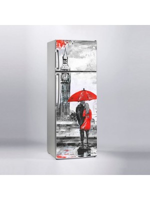 Sticker Art Buzdolabı Sticker Kaplama Dolap Kaplama Etiketi Ingiltere Yağlıboya