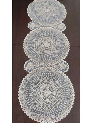 Dilex Runner Masa Örtüsü  Amerikan Servis 37 x 115 cm Beyaz