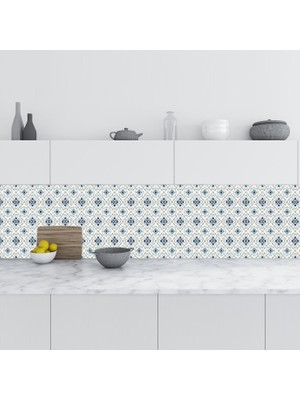 Sticker Art Mutfak Tezgah Arası Folyo Fayans Kaplama Folyosu Talevera 60 x 400  cm