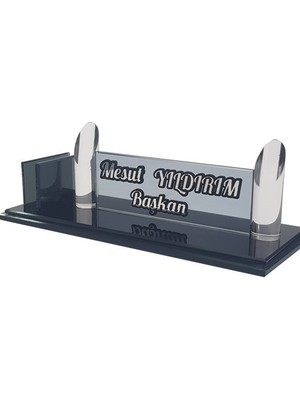 Mert İsme Özel Kristal Masaüstü İsimlik