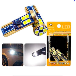 T10 Park Plaka Tavan Iç Aydınlatma Ampulü 6 LED W5W 194 6500K Beyaz Güçlü Işık