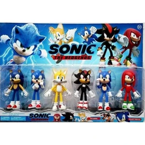 My Bebish Sonic 6 Lı Oyuncak Figür Seti Tails Knuckles Kirpi Sonic