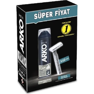 Men T1 Tıraş Bıçağı 10'LU+200 ml Köpük Force