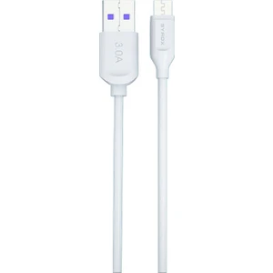 C108 Micro USB Hızlı Şarj ve Data Kablosu 1mt 3.0A 18W Beyaz Rengli (Color White)