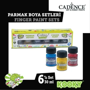 Kooky Parmak Boyası 30ML 6 Lı Set