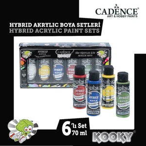 Kooky Hybrid Akrilik Boya 70ML 6 Lı Set