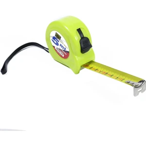 12307 Şerit Metre Yeşil Stoplu 5 M x 25 mm