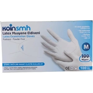 Latex Pudrasız Eldiven 100 Adet