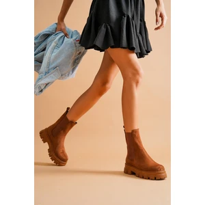 Senni Taba Yandan Lastikli Kalın Taban Günlük Bot