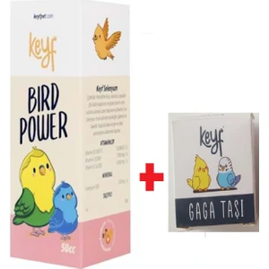 Bırd Power 50 Cc( Kuşlarda Ideal Kızgın ve Ideal Yumurtlama Dönemine Hazırlar) + Keyf Gaga Taşı