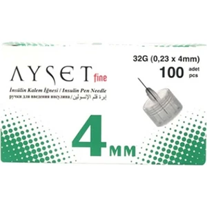 4mm Insülin Kalem Iğnesi 100 Adet
