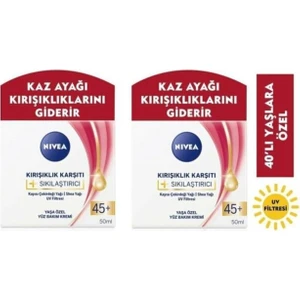 Yüz Bakım Kremi +45 Yaş 50 ml x 2 Adet
