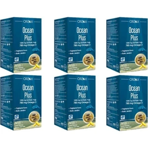 Ocean Plus 1200 Mg Omega 3 Saf Balık Yağı 50 Kapsül 6'lı Paket