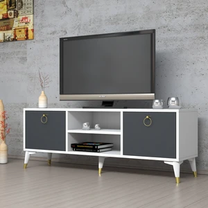Mobilya 138 cm Tv Ünitesi Beyaz-Antrasit