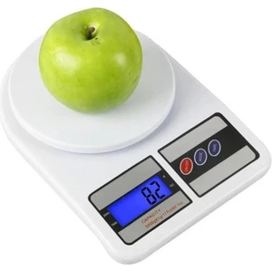 Dijital Ekranlı Hassas Terazi 10 kg Kapasiteli LCD Ekranlı Mutfak Tartısı Ölçüm Cihazı 1GR-10KG