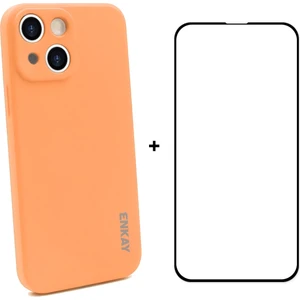 Silikon Kılıfı + Iphone 13 Için Temperli Cam Koruyucu (Yurt Dışından)