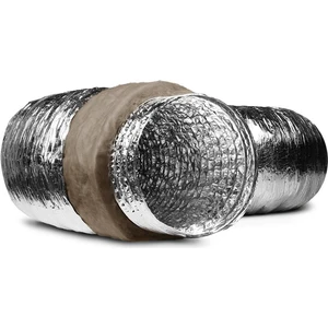 305MM 10MT Afs Tam Esnek Flexible Isı Izolasyonlu Alüminyum Hava Kanalı Şofben Davlumbaz Borusu 10 Metre Yerli Üretim Agmair