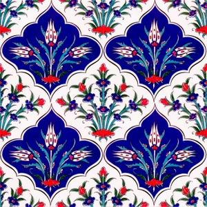Kütahya Hedef Çini AC24 20 x 20 Dekoratif Çini