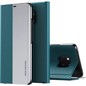 Huawei Mate 20 Pro İçin İnce Flip Deri Manyetik Kılıf Yeşil (Yurt Dışından)