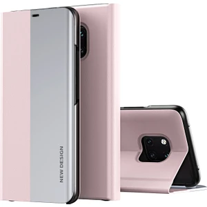 Huawei Mate 20 Pro İçin İnce Flip Deri Manyetik Kılıf Pembe (Yurt Dışından)