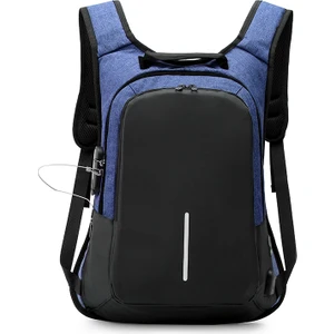 Su Geçirmez Büyük Kapasiteli Sırt Çantası Mavi 8328 (Yurt Dışından)