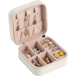 Buyfun Taşınabilir Mini Bölmeli Mücevher Kutusu - Açık Pembe (Yurt Dışından)