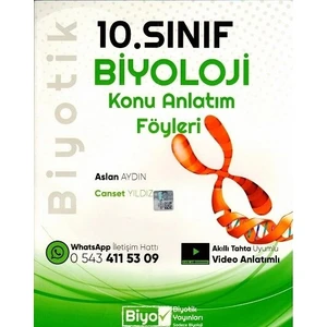 Biyotik Yayınları  10.Sınıf Biyoloji Konu Anlatım Föyleri