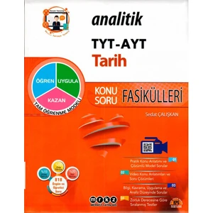 Merkez Yayınları Tyt Ayt Tarih Analitik Konu Soru Fasikülleri - Sedat Çalışkan